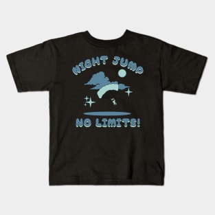 Night Jump, No Limits, flight, extreme Kids T-Shirt